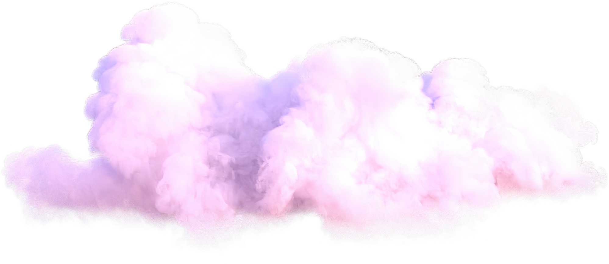 Realistic pink cloud.